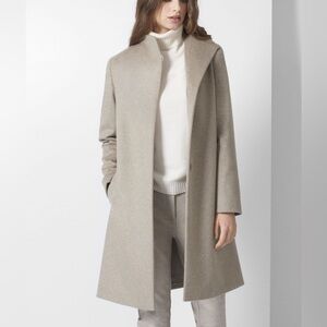 Elegant Beige Long Coat